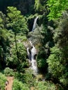 Beautiful landscape of Villa Gregoriana park with waterfall, April 25, 2018 - Tivoli, Italy - Europe